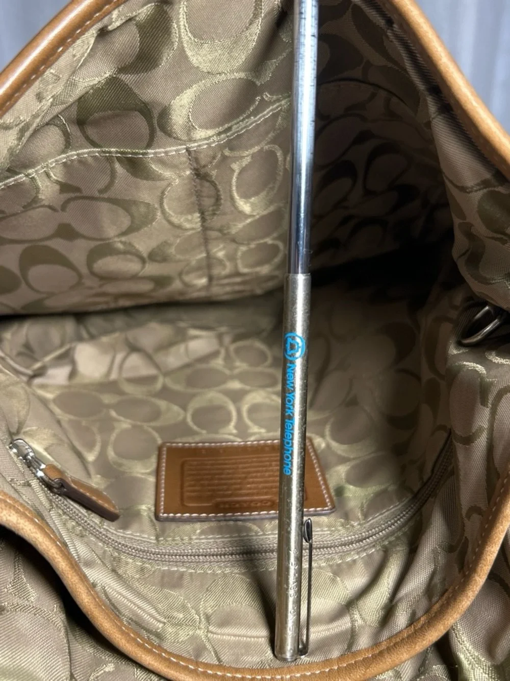 Coach buttery tan